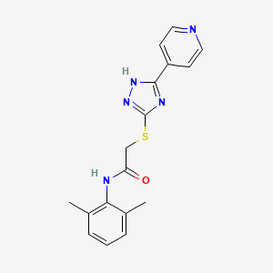 molecular formula C17H17N5OS B5733064 N-(2,6-DIMETHYL-PH)-2-(5-PYRIDIN-4-YL-2H-(1,2,4)TRIAZOL-3-YLSULFANYL)-ACETAMIDE 