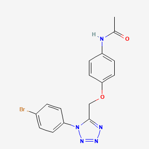 molecular formula C16H14BrN5O2 B5733448 N-(4-{[1-(4-bromophenyl)-1H-tetrazol-5-yl]methoxy}phenyl)acetamide 