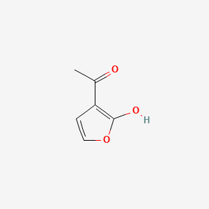 molecular formula C6H6O3 B573347 1-(2-Hydroxyfuran-3-yl)ethanone CAS No. 173083-90-4