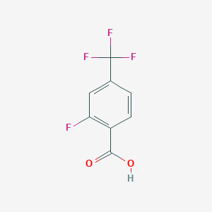 molecular formula C8H4F4O2 B057335 2-氟-4-(三氟甲基)苯甲酸 CAS No. 115029-24-8