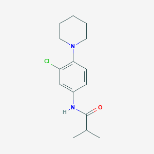 molecular formula C15H21ClN2O B5733590 N-(3-chloro-4-piperidin-1-ylphenyl)-2-methylpropanamide 