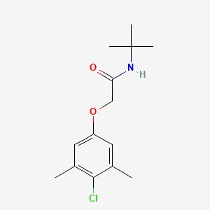 molecular formula C14H20ClNO2 B5733776 N-tert-butyl-2-(4-chloro-3,5-dimethylphenoxy)acetamide 
