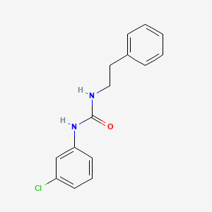 molecular formula C15H15ClN2O B5733919 N-(3-chlorophenyl)-N'-(2-phenylethyl)urea 