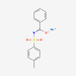 molecular formula C14H12NNaO3S B573394 N-Benzoyl-p-toluenesulfonamide sodium CAS No. 170275-21-5
