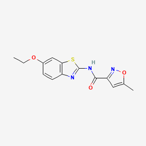 molecular formula C14H13N3O3S B5734003 N-(6-ethoxybenzo[d]thiazol-2-yl)-5-methylisoxazole-3-carboxamide 