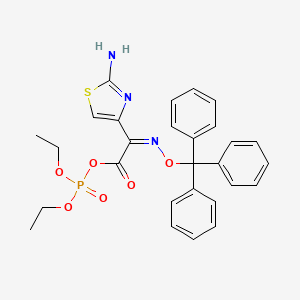 (2Z)-2-(2-Amino-1,3-thiazol-4-yl)-2-[(triphenylmethoxy)imino]acetyl diethyl phosphate