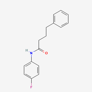 molecular formula C16H16FNO B5734070 N-(4-fluorophenyl)-4-phenylbutanamide CAS No. 5215-13-4