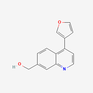 4-Furan-3-YL-7-hydroxymethylquinoline