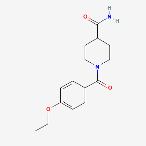 molecular formula C15H20N2O3 B5734090 1-(4-Ethoxybenzoyl)piperidine-4-carboxamide 