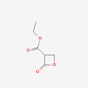 molecular formula C6H8O4 B573412 Ethyl 2-oxooxetane-3-carboxylate CAS No. 183001-24-3