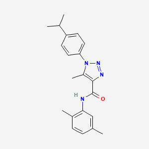 molecular formula C21H24N4O B5734195 N-(2,5-dimethylphenyl)-5-methyl-1-[4-(propan-2-yl)phenyl]-1H-1,2,3-triazole-4-carboxamide CAS No. 904815-54-9
