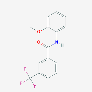 molecular formula C15H12F3NO2 B5734236 N-(2-methoxyphenyl)-3-(trifluoromethyl)benzamide CAS No. 5584-89-4