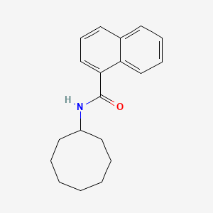 molecular formula C19H23NO B5734264 N-cyclooctylnaphthalene-1-carboxamide 