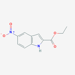 molecular formula C11H10N2O4 B057345 Ethyl 5-nitroindole-2-carboxylate CAS No. 16732-57-3
