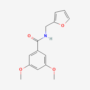 molecular formula C14H15NO4 B5734524 N-(furan-2-ylmethyl)-3,5-dimethoxybenzamide CAS No. 331864-54-1