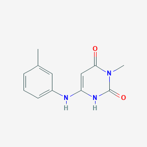 molecular formula C12H13N3O2 B5734540 3-Methyl-6-m-tolylamino-1H-pyrimidine-2,4-dione CAS No. 58137-46-5