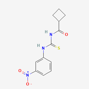 molecular formula C12H13N3O3S B5734542 N-[(3-nitrophenyl)carbamothioyl]cyclobutanecarboxamide 