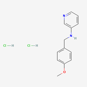 molecular formula C13H16Cl2N2O B573455 (4-Methoxybenzyl)pyridin-3-ylamine dihydrochloride CAS No. 185669-66-3