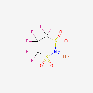 molecular formula C3F6LiNO4S2 B573467 Lithium 1,1,2,2,3,3-Hexafluoropropane-1,3-disulfonimide CAS No. 189217-62-7