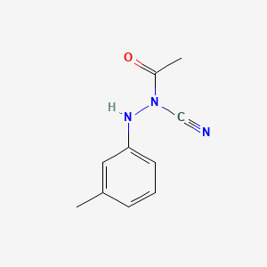 molecular formula C10H11N3O B573468 Acetyl-(3-methylanilino)cyanamide CAS No. 191028-18-9
