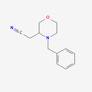 2-(4-Benzylmorpholin-3-yl)acetonitrile