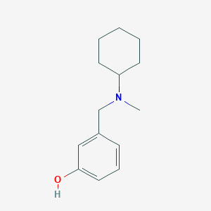 molecular formula C14H21NO B5734826 3-[[cyclohexyl(methyl)amino]methyl]phenol 