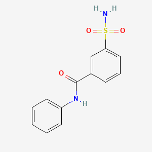 molecular formula C13H12N2O3S B5734876 N-phenyl-3-sulfamoylbenzamide 