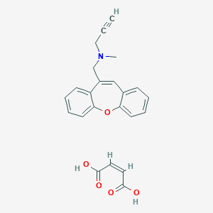 molecular formula C23H21NO5 B057349 Omigapil maleate CAS No. 200189-97-5