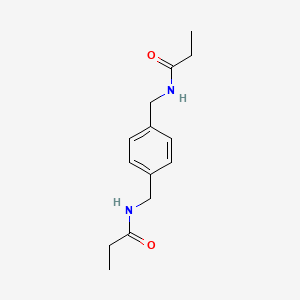 molecular formula C14H20N2O2 B5734937 N-{[4-(PROPANAMIDOMETHYL)PHENYL]METHYL}PROPANAMIDE 