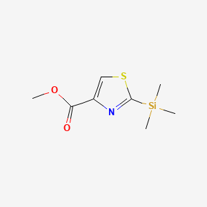 B573499 Methyl 2-(trimethylsilyl)thiazole-4-carboxylate CAS No. 173979-04-9