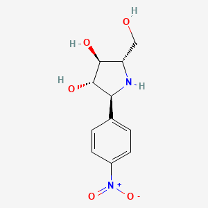 (2S,3S,4S,5S)-2-(hydroxymethyl)-5-(4-nitrophenyl)pyrrolidine-3,4-diol