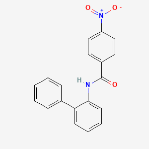 molecular formula C19H14N2O3 B5735043 N-(biphenyl-2-yl)-4-nitrobenzamide 