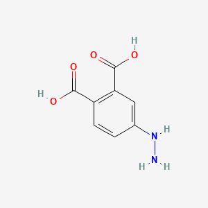 molecular formula C8H8N2O4 B573506 4-Hydrazinylphthalic acid CAS No. 169739-72-4