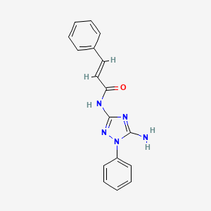 molecular formula C17H15N5O B5735062 N-(5-amino-1-phenyl-1H-1,2,4-triazol-3-yl)-3-phenylacrylamide 
