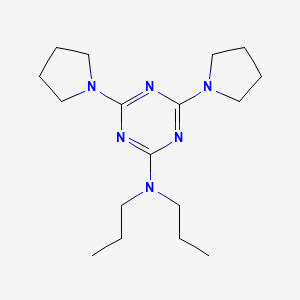 molecular formula C17H30N6 B5735103 N,N-dipropyl-4,6-dipyrrolidin-1-yl-1,3,5-triazin-2-amine 