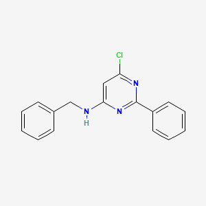 molecular formula C17H14ClN3 B5735126 N-benzyl-6-chloro-2-phenylpyrimidin-4-amine 