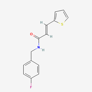 molecular formula C14H12FNOS B5735248 N-(4-fluorobenzyl)-3-(2-thienyl)acrylamide 