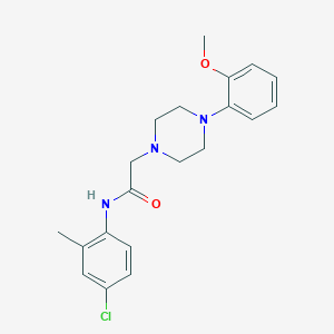 molecular formula C20H24ClN3O2 B5735269 N-(4-chloro-2-methylphenyl)-2-[4-(2-methoxyphenyl)piperazin-1-yl]acetamide 