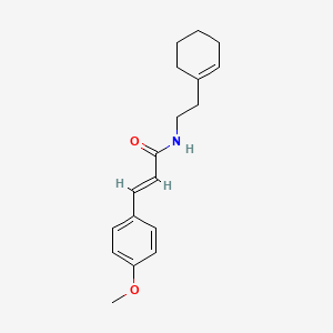 molecular formula C18H23NO2 B5735327 N-[2-(1-cyclohexen-1-yl)ethyl]-3-(4-methoxyphenyl)acrylamide 