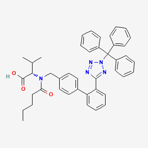 molecular formula C43H43N5O3 B573538 Triphenylvalsartan CAS No. 195435-23-5