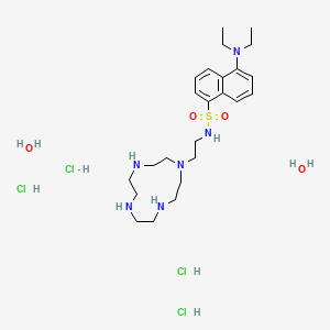 molecular formula C24H48Cl4N6O4S B573544 Dansylaminoethyl-cyclen CAS No. 184537-03-9
