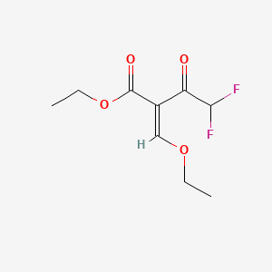 Ethyl (2E)-2-(ethoxymethylidene)-4,4-difluoro-3-oxobutanoate
