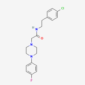 molecular formula C20H23ClFN3O B5735707 N-[2-(4-chlorophenyl)ethyl]-2-[4-(4-fluorophenyl)piperazin-1-yl]acetamide 
