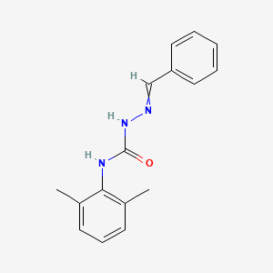 molecular formula C16H17N3O B5735766 1-(Benzylideneamino)-3-(2,6-dimethylphenyl)urea 