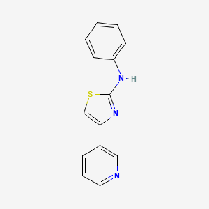molecular formula C14H11N3S B5735782 N-phenyl-4-pyridin-3-yl-1,3-thiazol-2-amine 