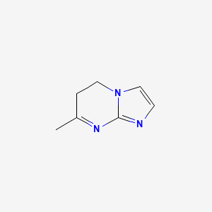 molecular formula C7H9N3 B573594 7-Methyl-5,6-dihydroimidazo[1,2-a]pyrimidine CAS No. 170886-31-4