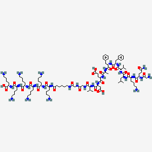 Gly-amyloid beta-protein (15-25)-gly-epsilon-aminocaproyl(-lys)6
