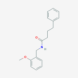 molecular formula C18H21NO2 B5735967 N-(2-methoxybenzyl)-4-phenylbutanamide 