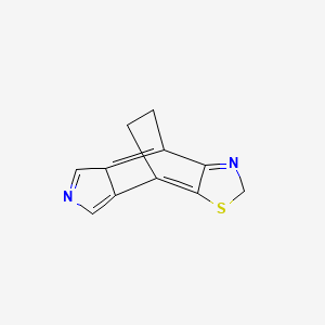molecular formula C11H8N2S B573597 2H-4,8-Ethano[1,3]thiazolo[4,5-f]isoindole CAS No. 192445-56-0
