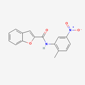 molecular formula C16H12N2O4 B5736054 N-(2-methyl-5-nitrophenyl)-1-benzofuran-2-carboxamide 